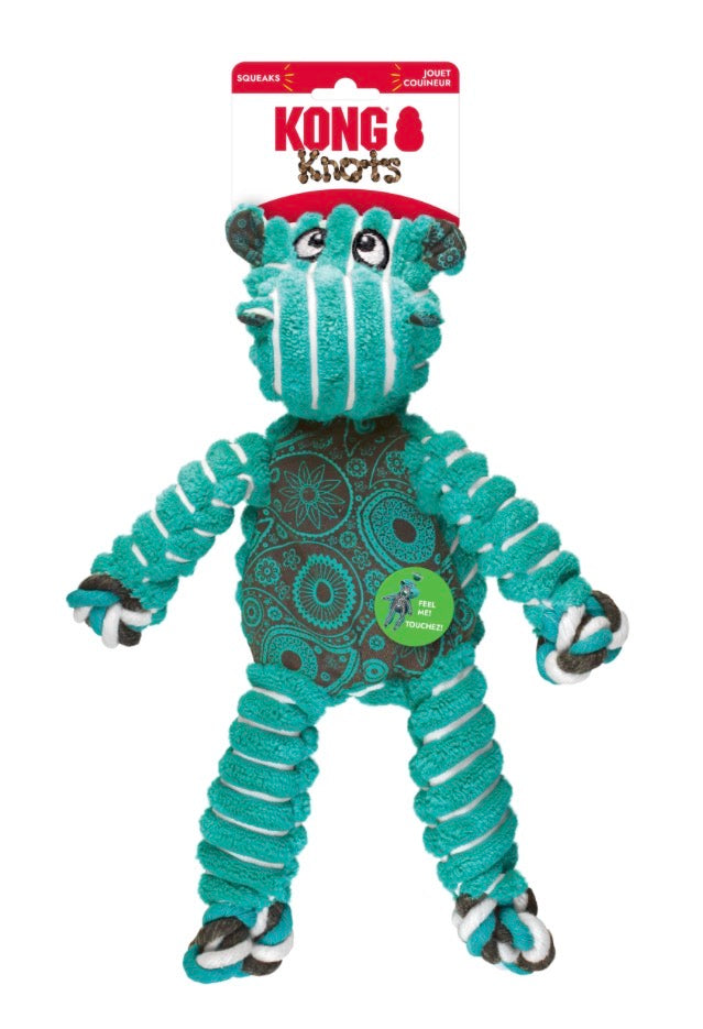 Kong floppy knots hippo medium