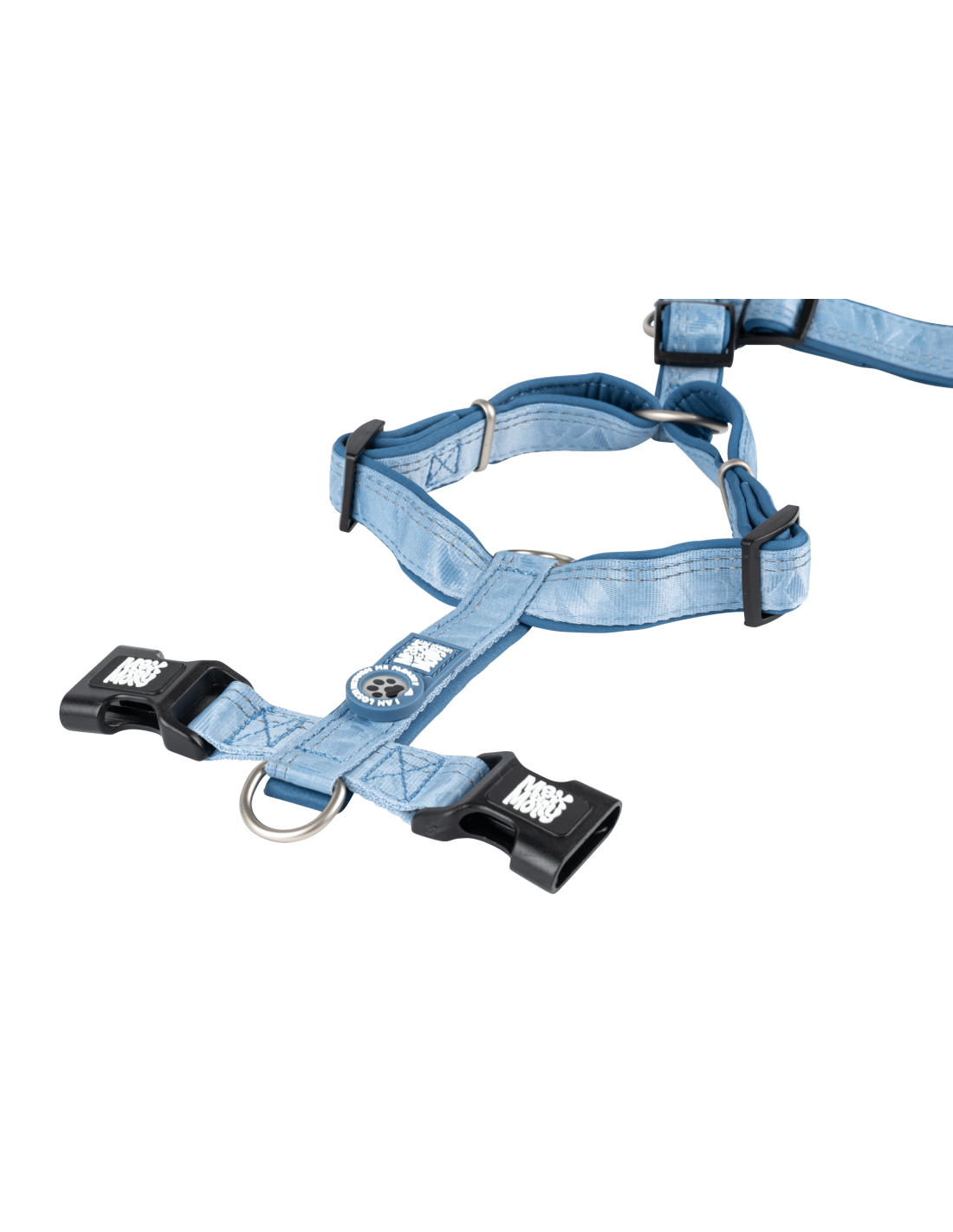 Max en Molly comfort-h-harness matrix 2.0 kleur:oceaan maat M