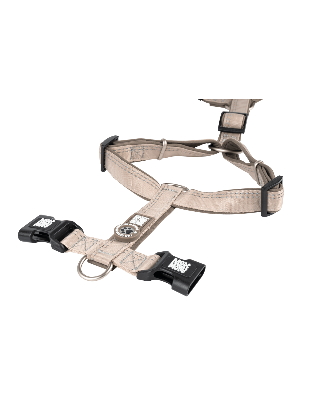 max en Molly comfort-h-harness matrix 2.0 zand maat L
