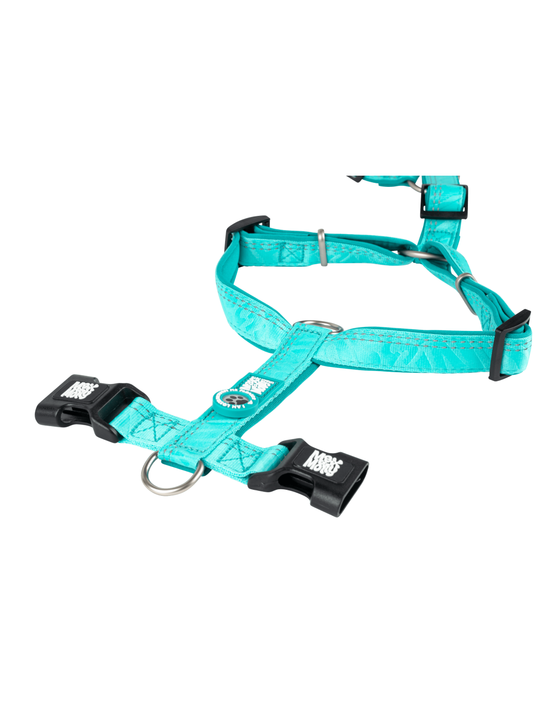 Max en Molly comfort-h-harness matrix 2.0 kleur : turquoise maat S
