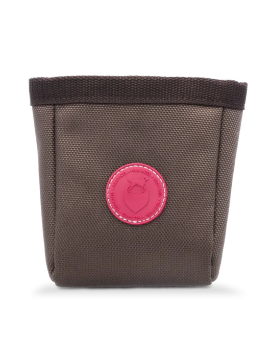 Hazel leckerlibeutel textil dark choco kleur brown