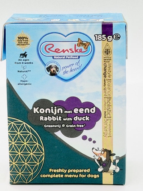 Renske vers konijn met eend GRAANVRIJ - tetra 185 gram